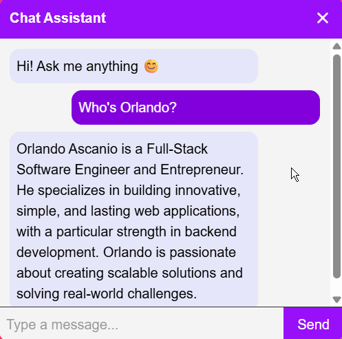 Orlando AI Assistant. preview