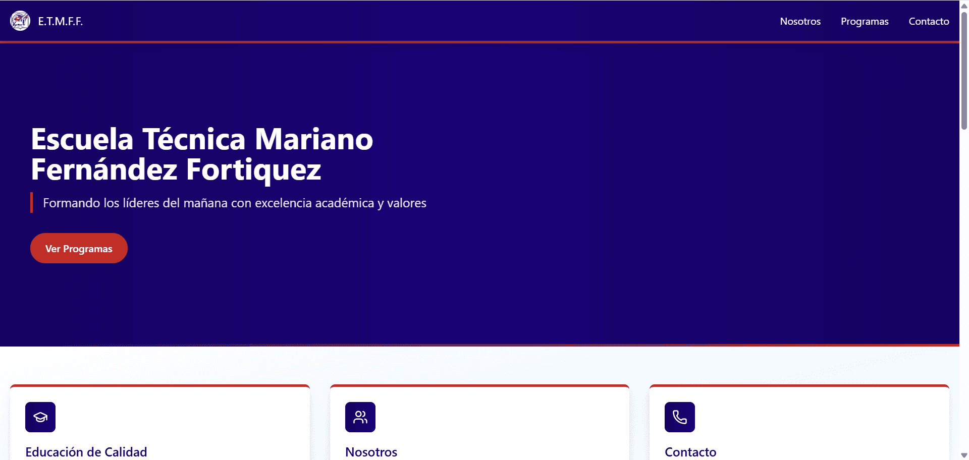 School Website. preview